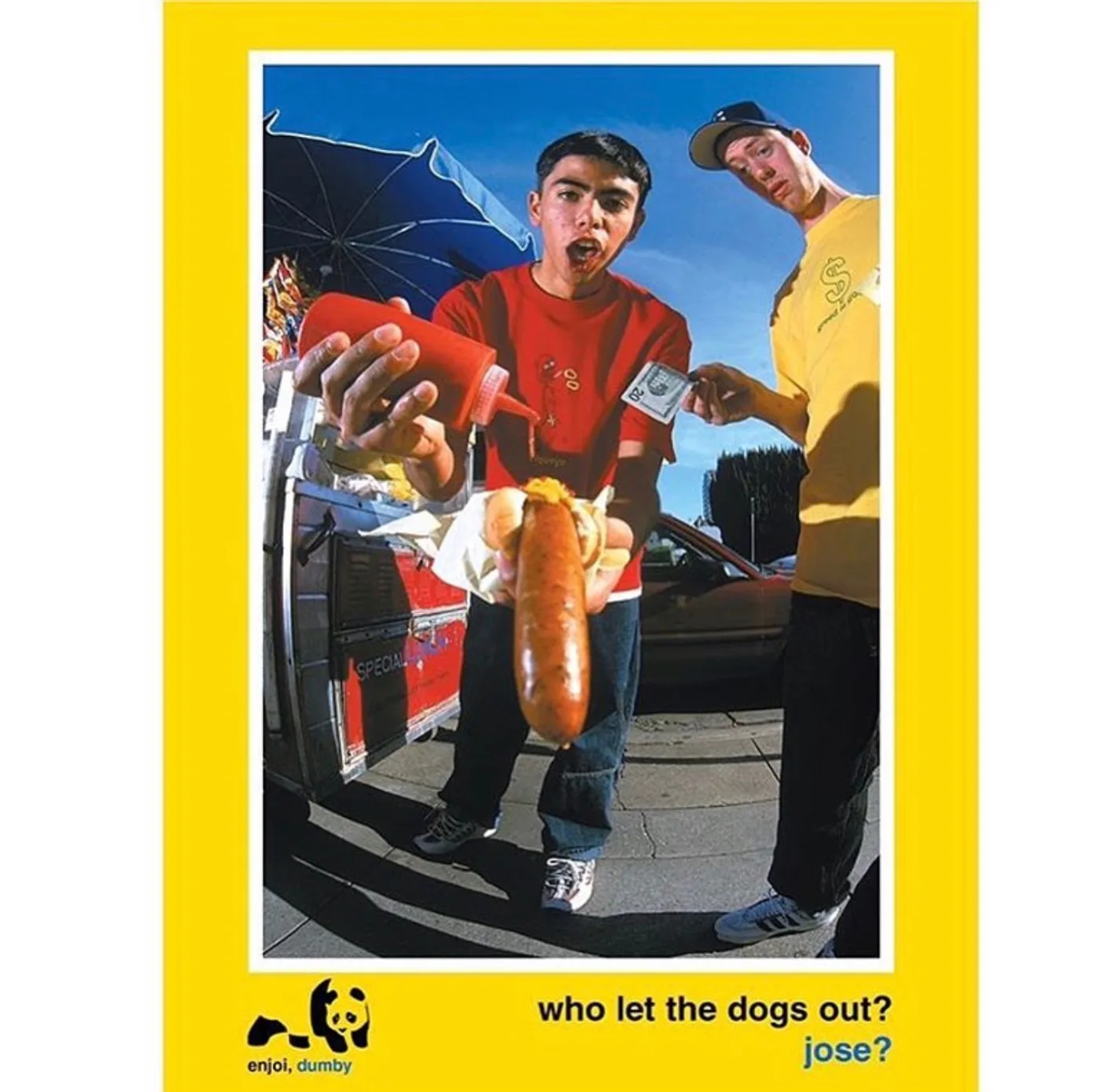 enjoi ad — hot dog stand
